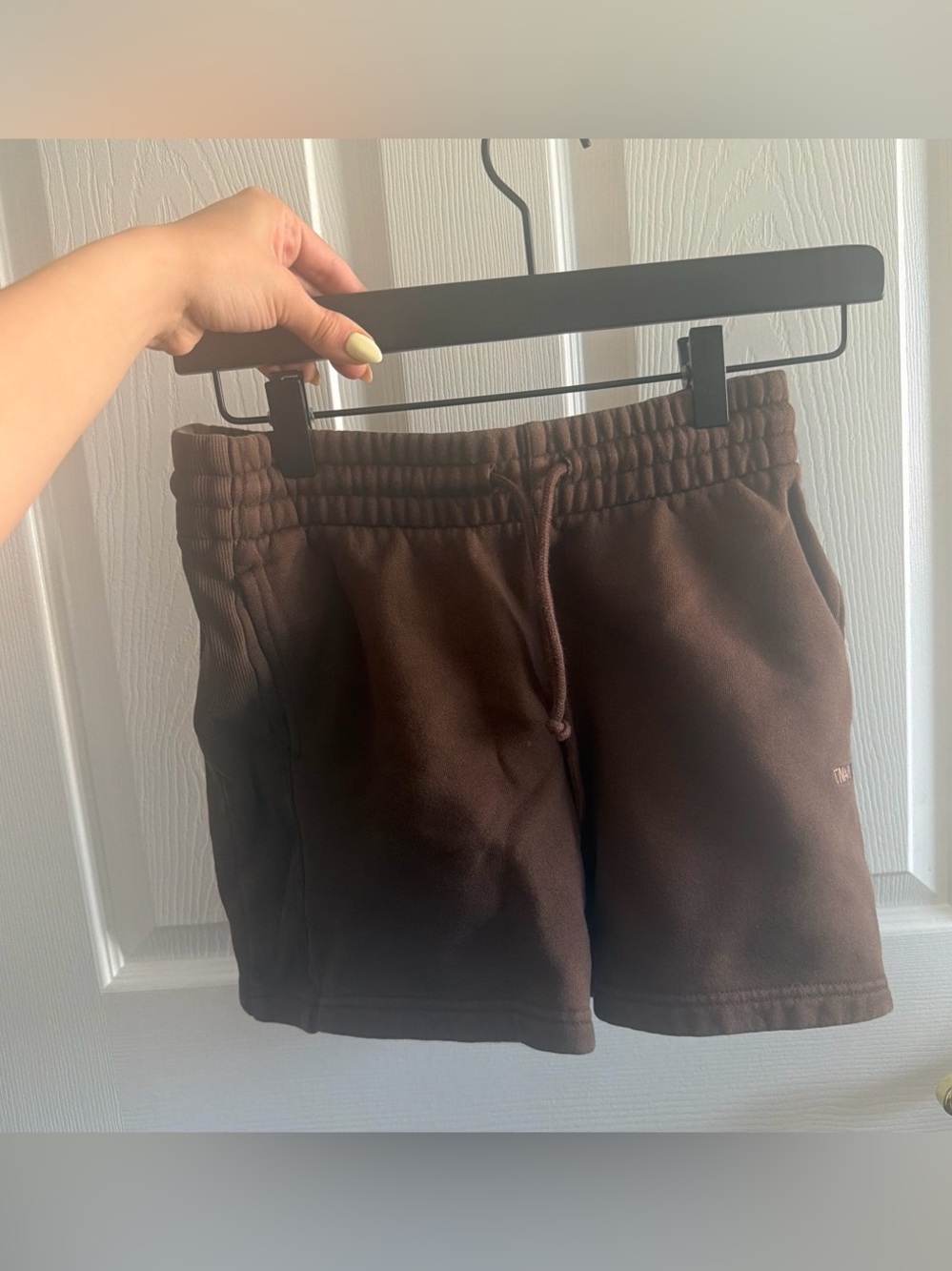 Aritzia Brown Drawstring Sweat Shorts